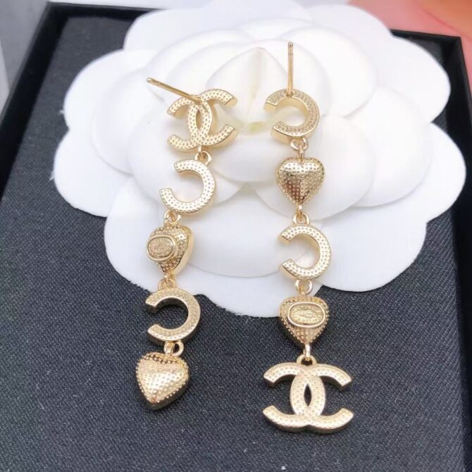 Chanel earrings coco heart (Replica) - Image 8