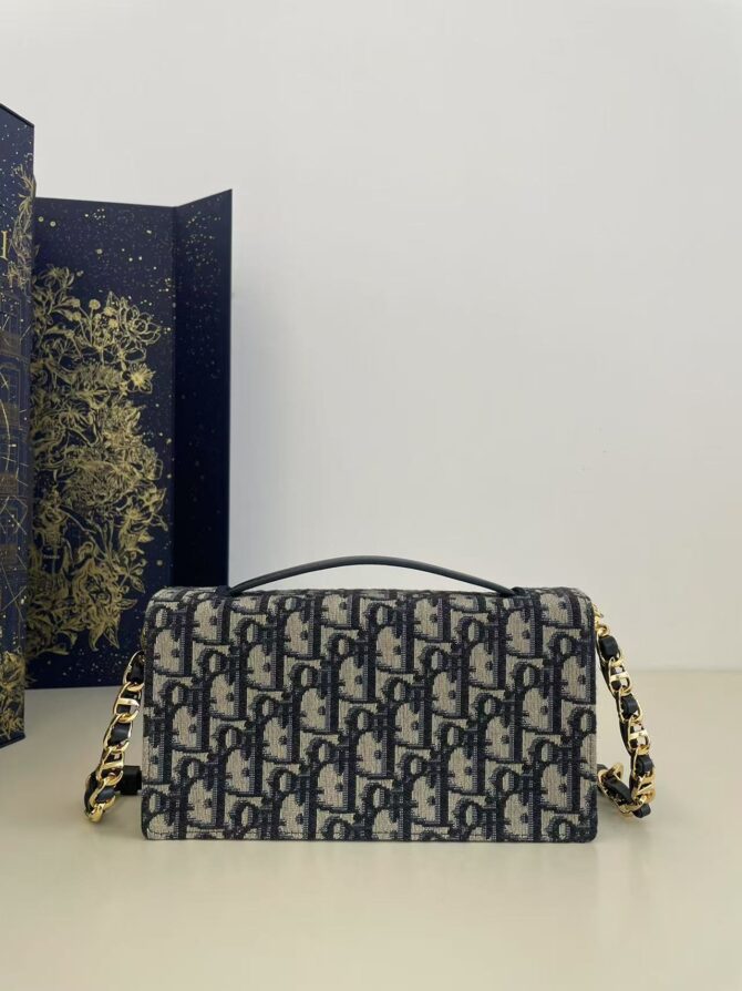 Mini CD Signature  toile Jacquard Dior oblique（Replica) – Image 7