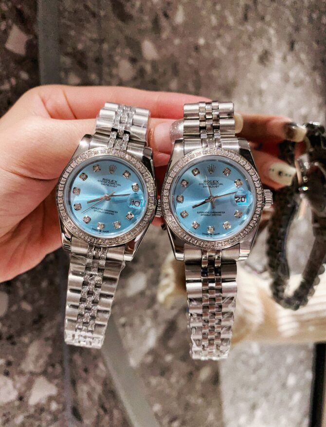 Datejust aqua blue, double row(Replica)