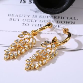 Chanel earrings cc leaf(Replica)