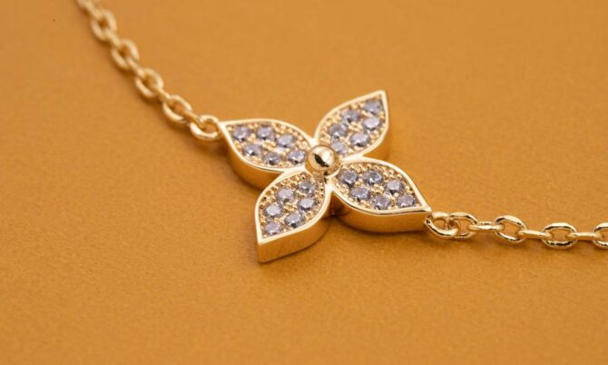 Star Color Blossom BB, rose gold diamonds(Replica) – Image 2