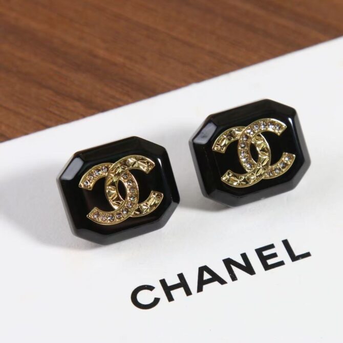 Chanel earrings cc octagon (Replica) - Image 3
