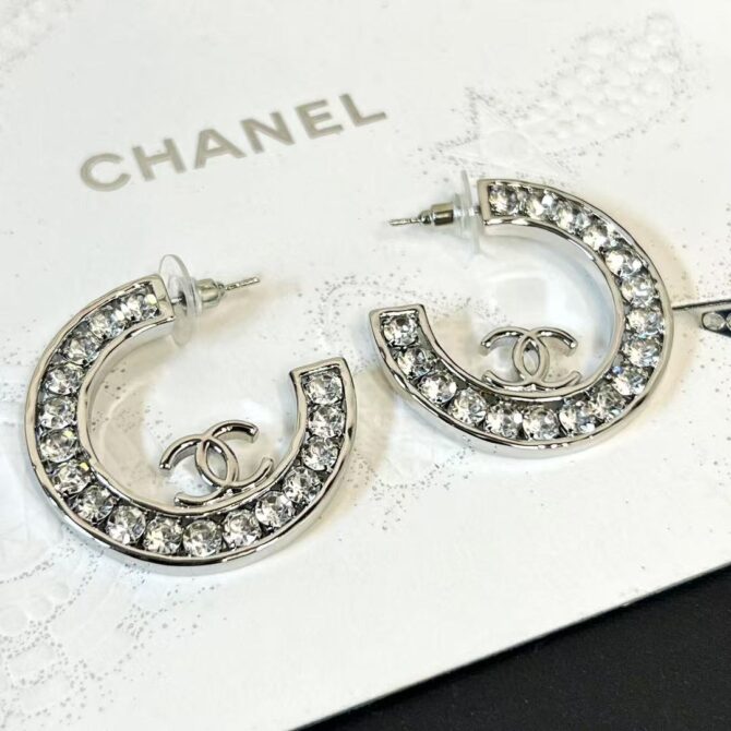 Chanel earrings cc open-circle(Replica) - Image 5