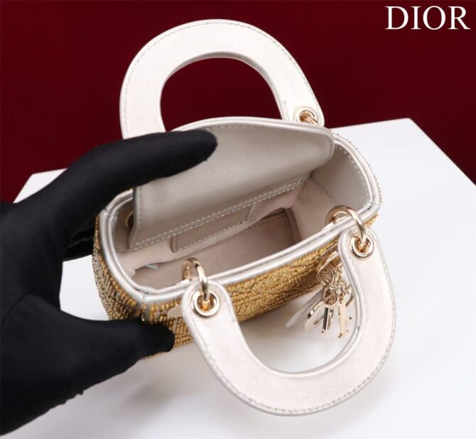 Lady Dior Mini brodé(Replica) – Image 5