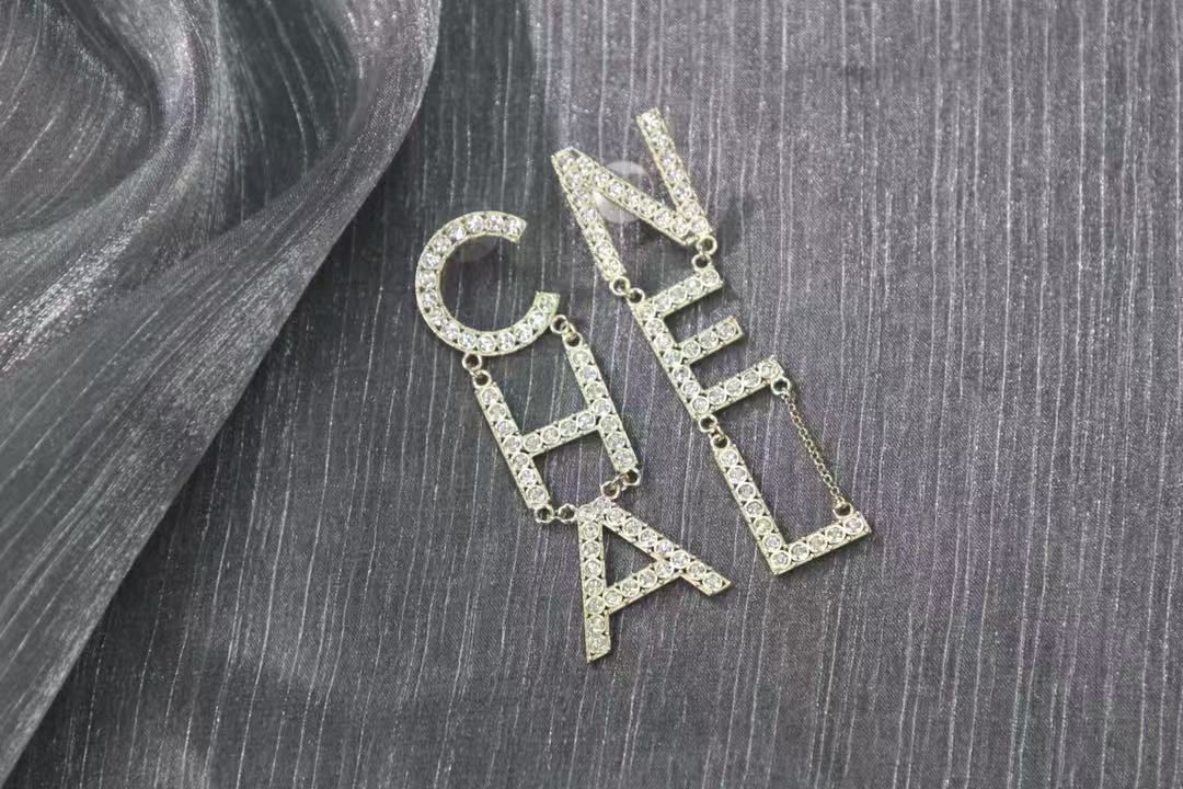 Chanel earrings letters  (Replica)