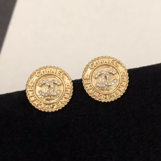 Chanel earrings circle gold(Replica) - Image 3