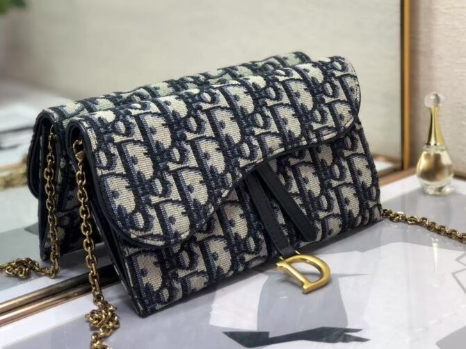 Petite pochette à chaîne Saddle（Replica)
