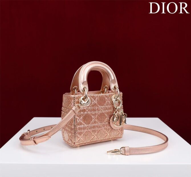 Lady Dior Mini brodé(Replica) – Image 2