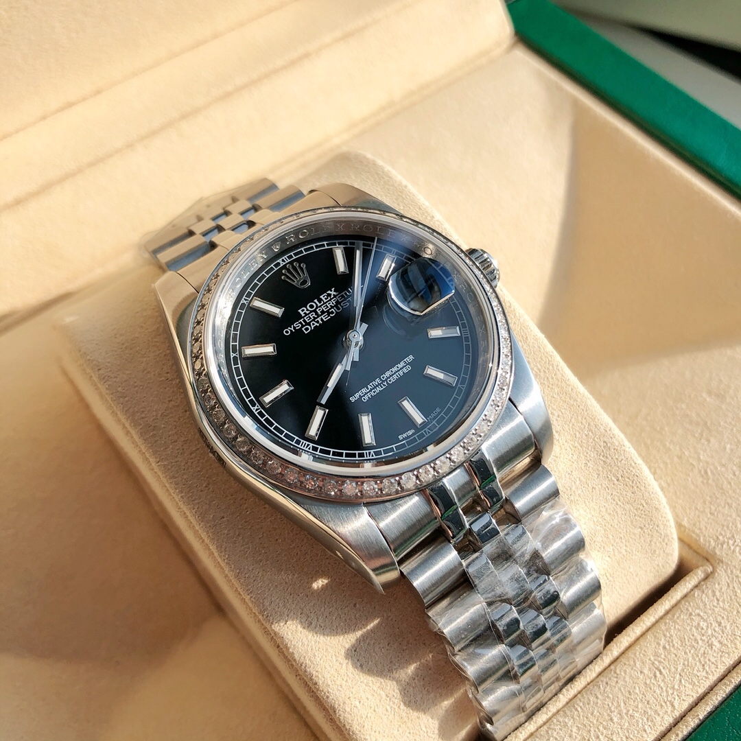 OYSTER PERPETUAL DATEJUST BLACK DIAL JUBILEE(Replica)