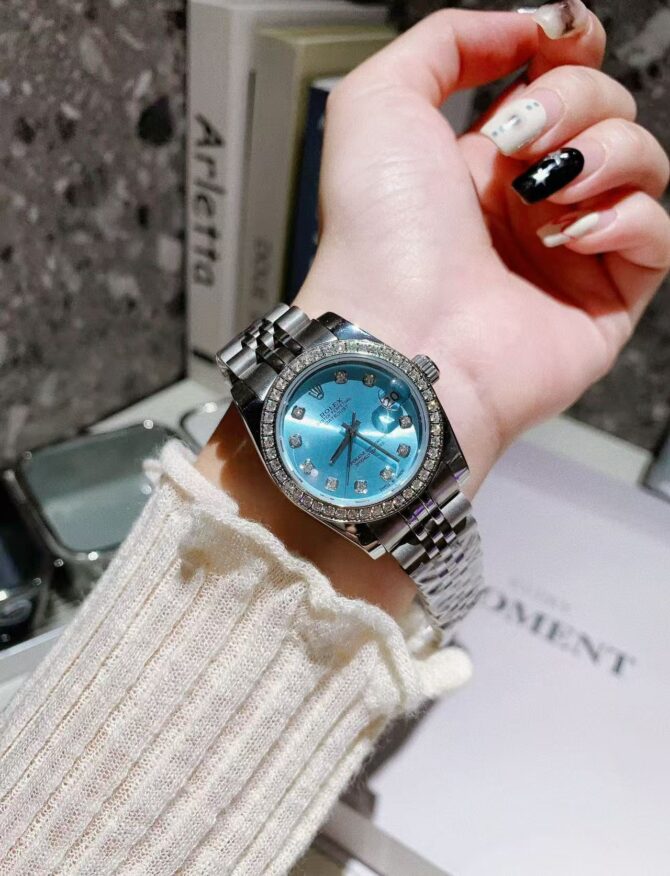 Datejust aqua blue, double row(Replica) - Image 6