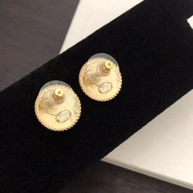 Chanel earrings circle gold(Replica) - Image 5