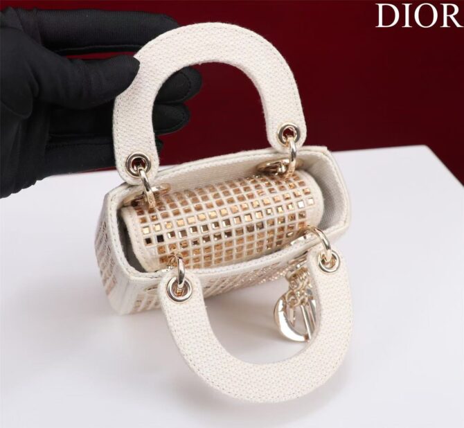 Lady Dior Mini brodé(Replica) – Image 5