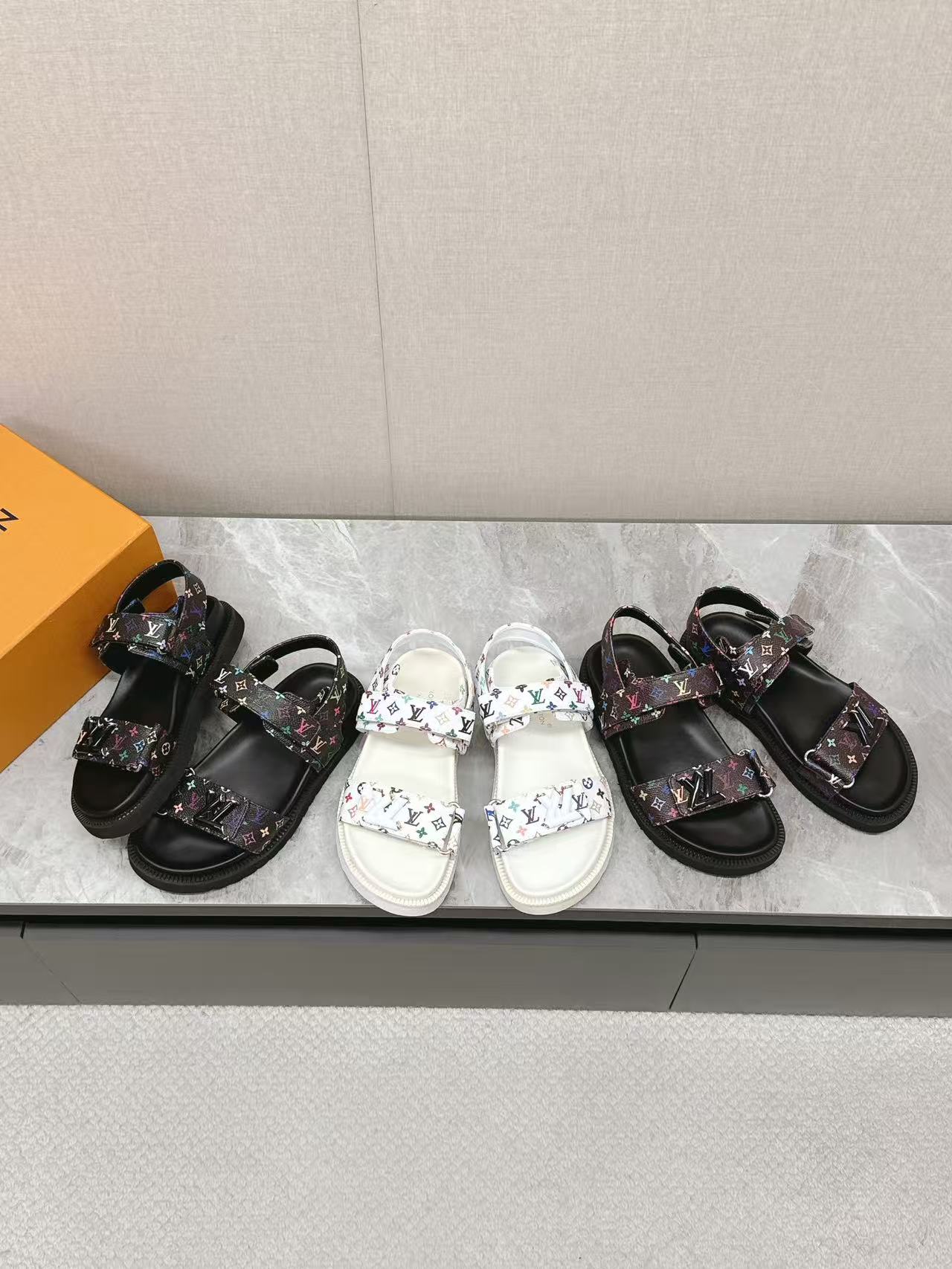 Comfort flat sandal LV Sunset LV x TM(Replica)