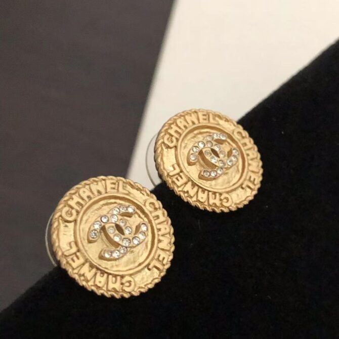 Chanel earrings circle gold(Replica) - Image 8