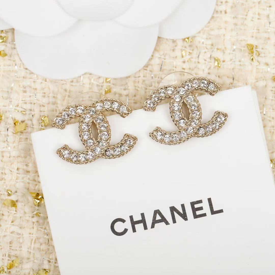 Chanel earrings cc sparkling  (Replica)