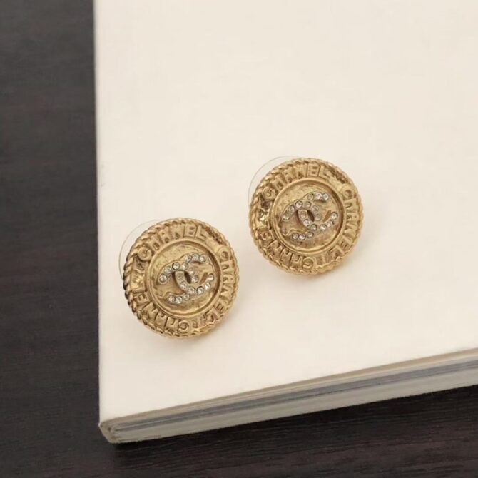 Chanel earrings circle gold(Replica) - Image 7
