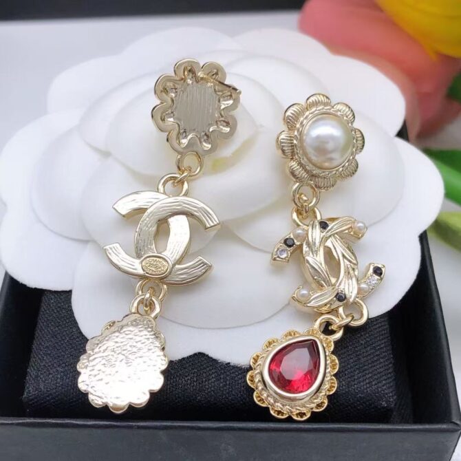 Chanel earrings cc baroque scarlet(Replica) - Image 7