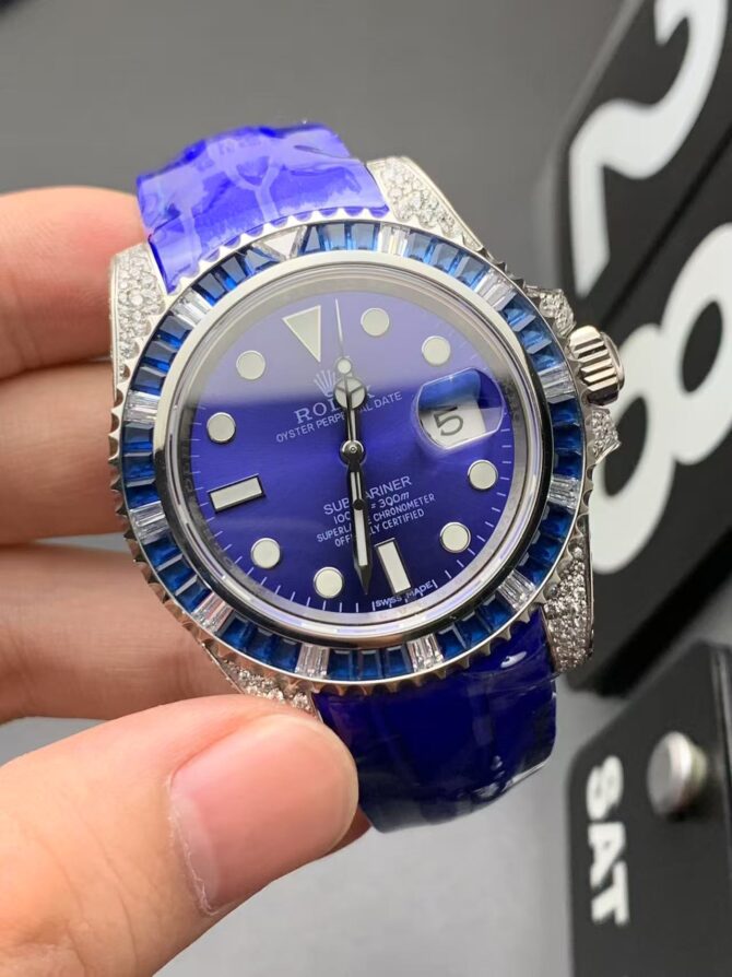 Submariner, diamonds &saphir(Replica) - Image 2