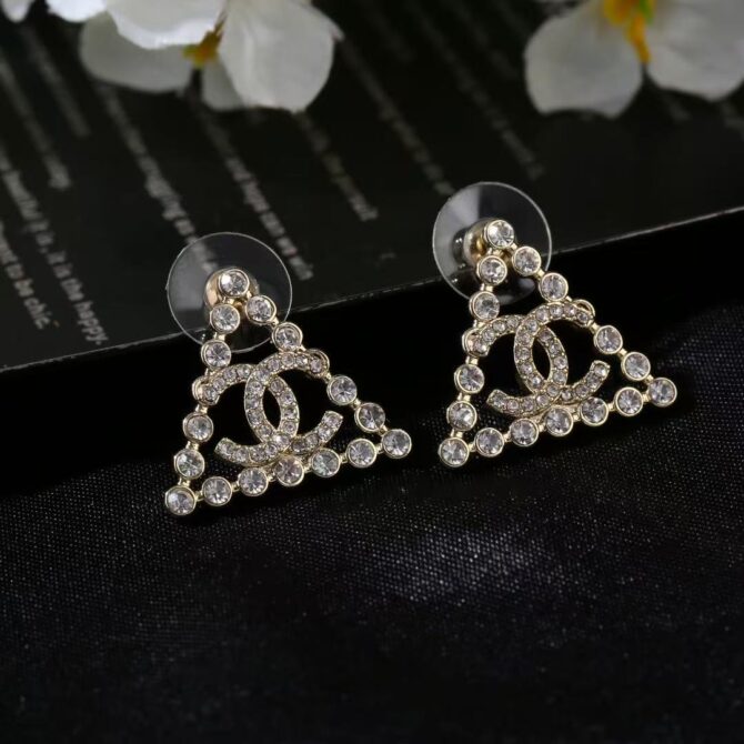 Chanel earrings cc Triangular(Replica) - Image 5
