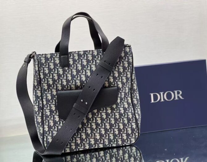 Cabas Saddle Toile Jacquard Dior (Replica) – Image 3