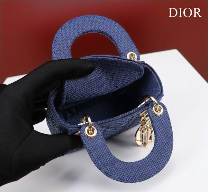 Lady Dior Mini Toile(Replica) – Image 6