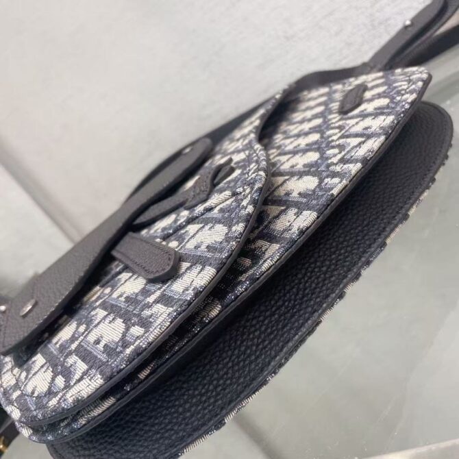 Sac Saddle Toile jacquard Dior Oblique(Replica) – Image 4