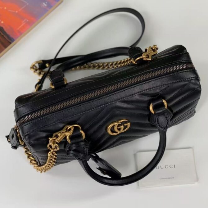 Sac à main GG Marmont noir   (Replica) – Image 8