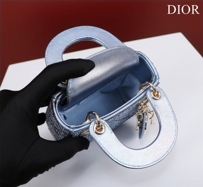 Lady Dior Mini brodé(Replica) – Image 6