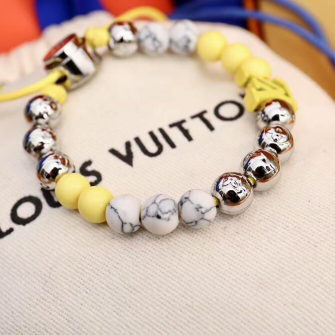 Monogram beads yellow pearls  (Replica)
