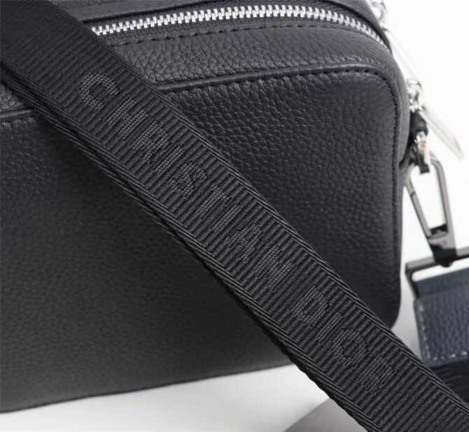 Pochette bandoulière Cuir de veau lisse Noir(Replica) – Image 6