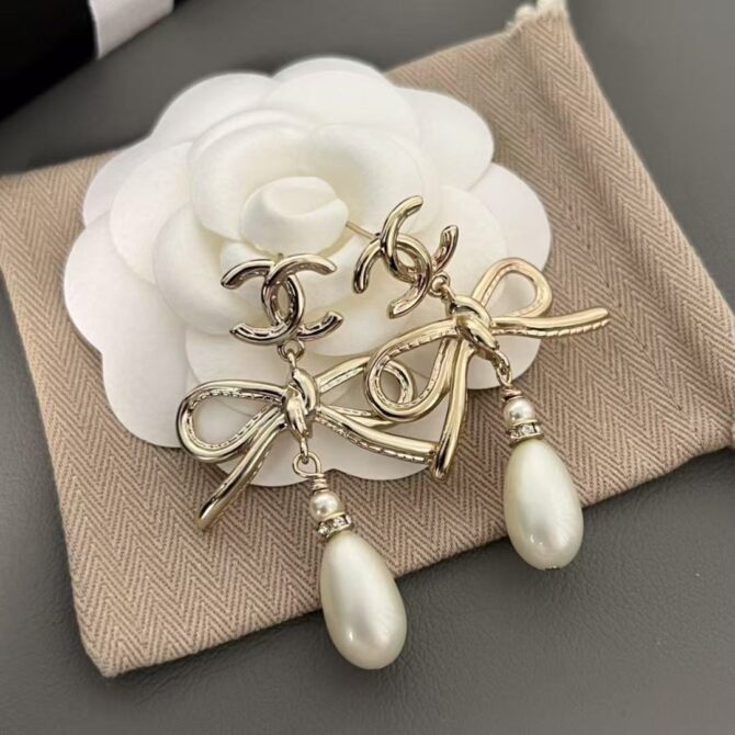 Chanel earrings bow tie (Replica) - Image 6