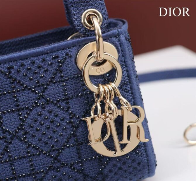 Lady Dior Mini Toile(Replica) – Image 7