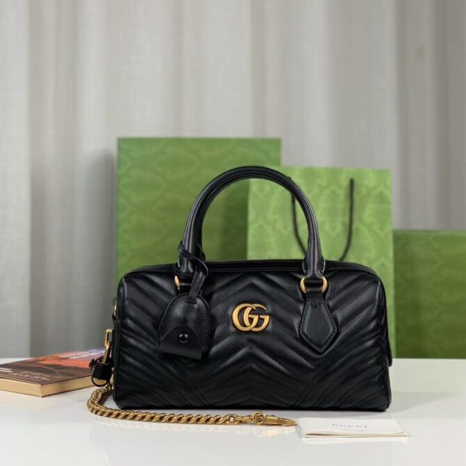 Sac à main GG Marmont noir   (Replica)