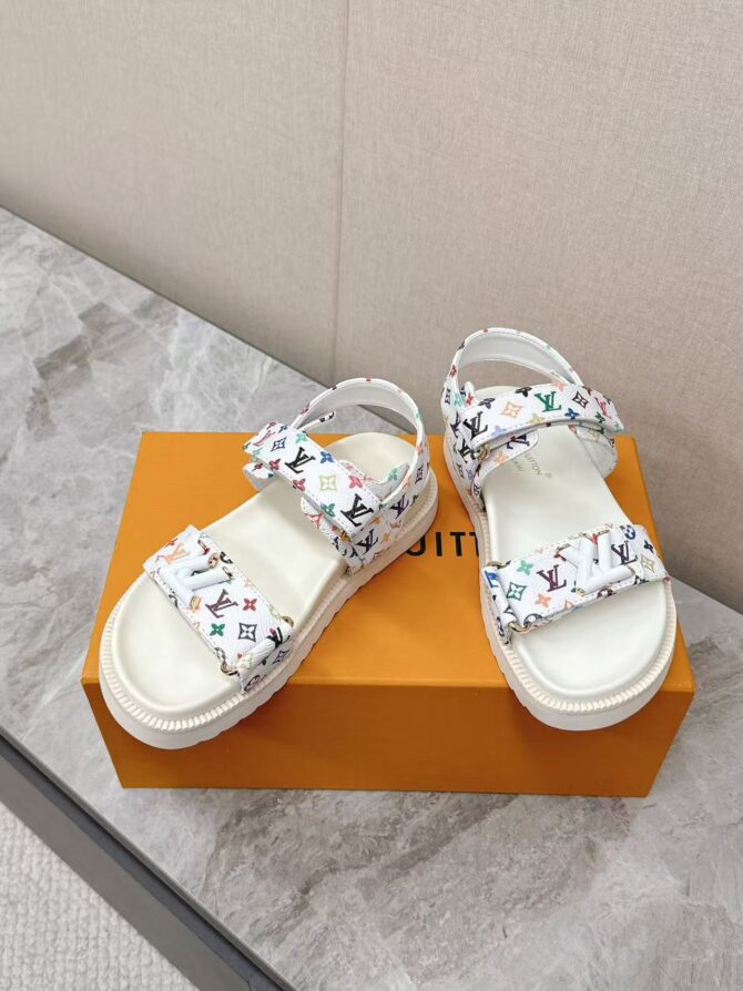 Comfort flat sandal LV Sunset LV x TM(Replica) - Image 4