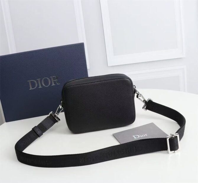 Pochette bandoulière Cuir de veau lisse Noir(Replica) – Image 4