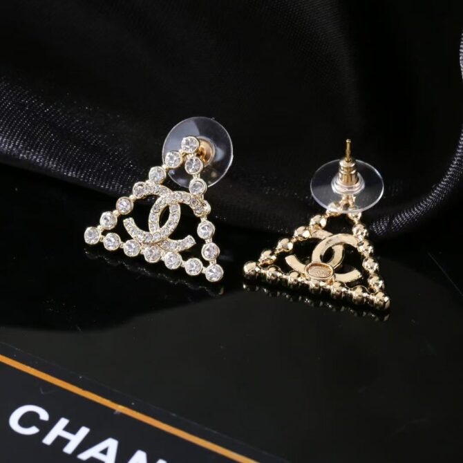Chanel earrings cc Triangular(Replica) - Image 7