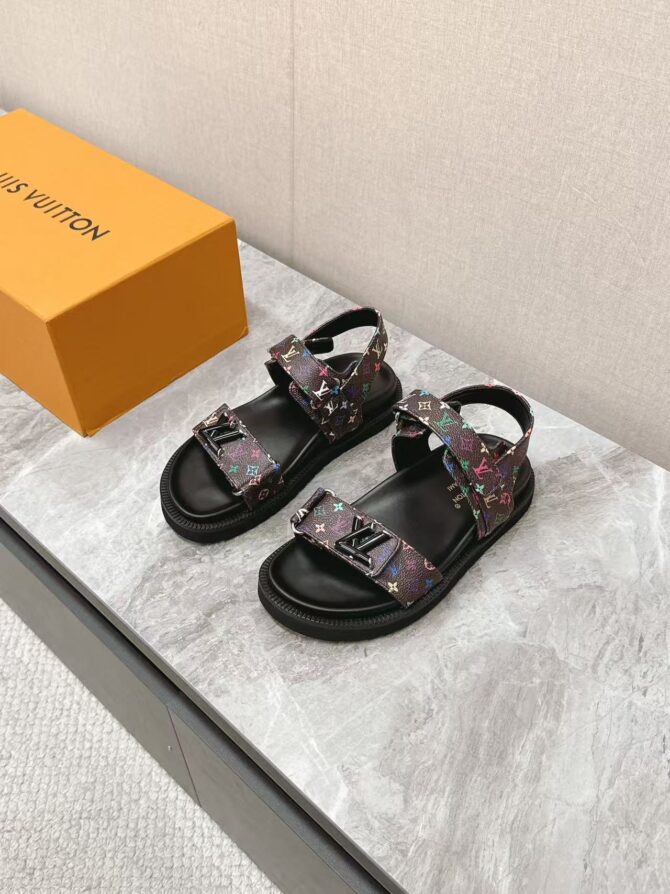 Comfort flat sandal LV Sunset LV x TM(Replica) - Image 5