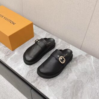 Sabot plat LV cosy cuir  (Replica) - 40
