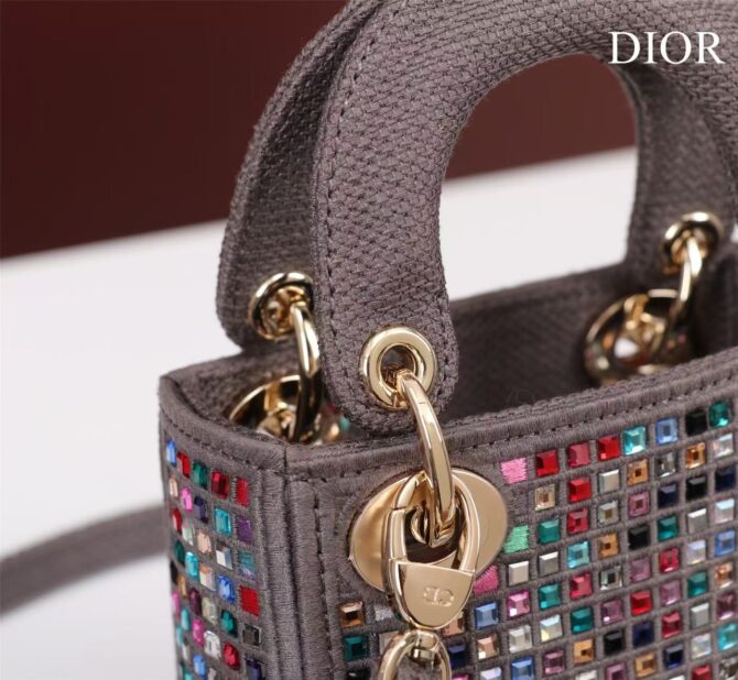 Lady Dior Mini brodé(Replica) – Image 9