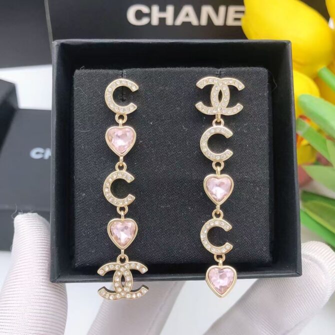 Chanel earrings coco heart (Replica) - Image 4
