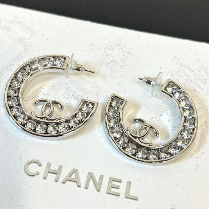 Chanel earrings cc open-circle(Replica) - Image 3