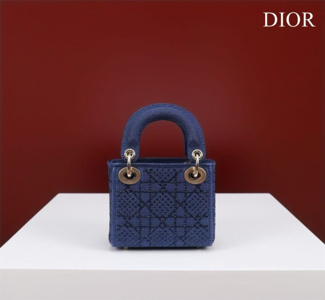 Lady Dior Mini Toile(Replica) – Image 3