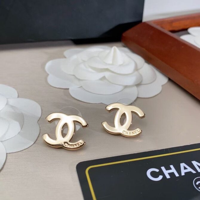 Chanel earrings cc minimalist(Replica) - Image 4