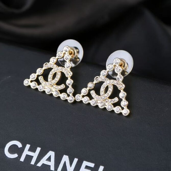 Chanel earrings cc Triangular(Replica) - Image 3