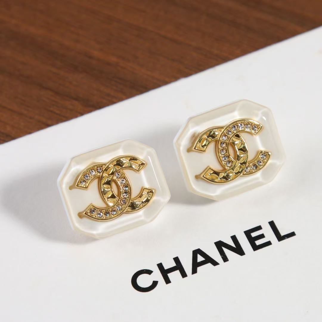 Chanel earrings cc octagon (Replica)