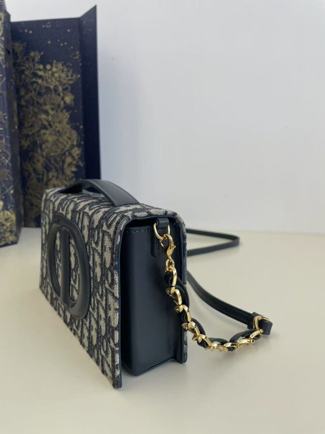Mini CD Signature  toile Jacquard Dior oblique（Replica) – Image 5