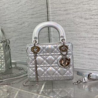 Lady dior mini  (Replica) (复制) - Silver