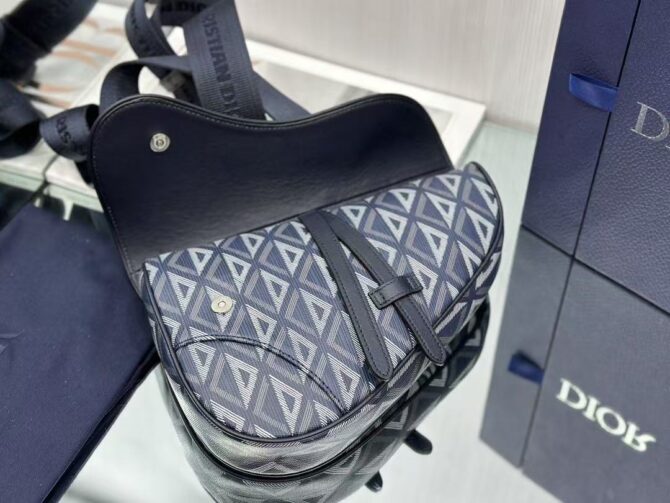 Saddle bag blue diamonds (Replica) – Image 8