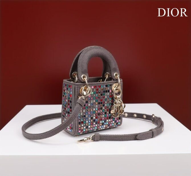 Lady Dior Mini brodé(Replica) – Image 2