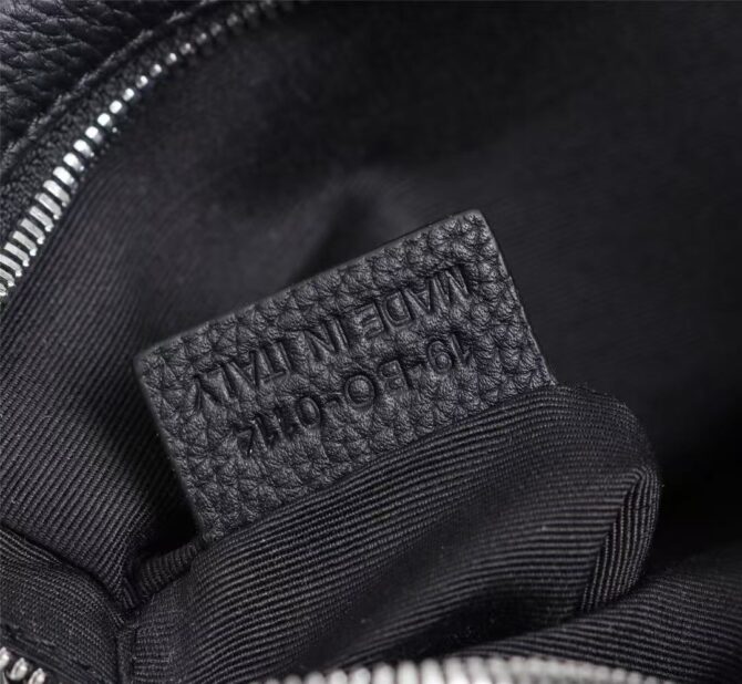 Pochette bandoulière Cuir de veau lisse Noir(Replica) – Image 8